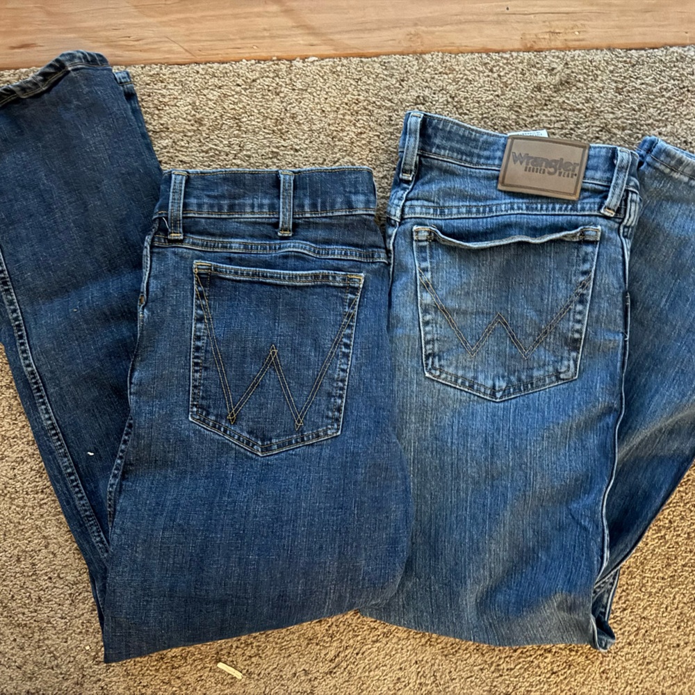 Wrangler Men's Relaxed Fit Denim Jeans